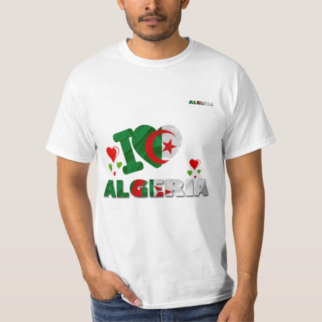 EU AMO O T-SHIRT DE ARGÉLIA (Frente)