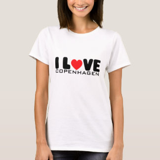 Eu amo o t-shirt de Copenhaga |