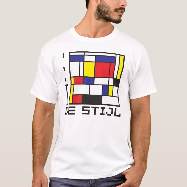 EU AMO o t-shirt de DE STIJL (Frente)