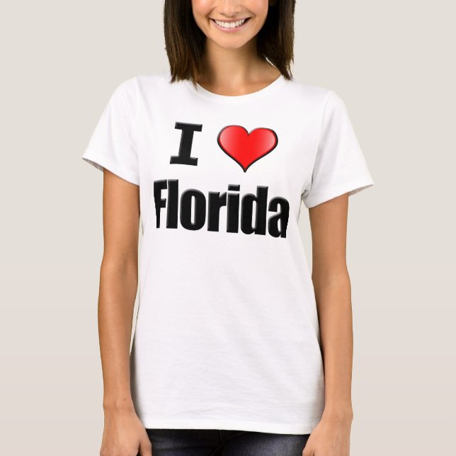 Eu amo o t-shirt de Florida - mulheres (Frente)