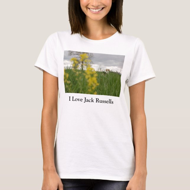 Eu amo o t-shirt de Jack Russells (Frente)