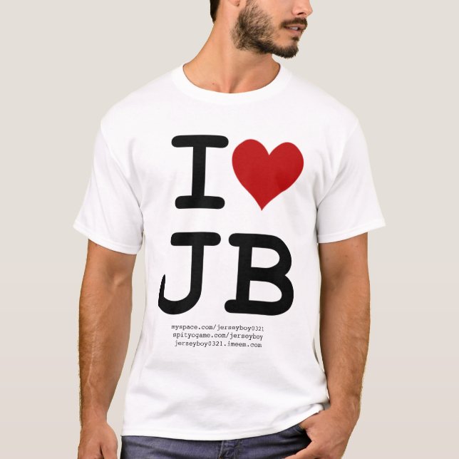 Eu amo o t-shirt de JB (Frente)