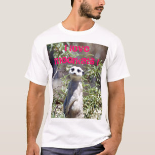 Eu amo o t-shirt de Meerkats