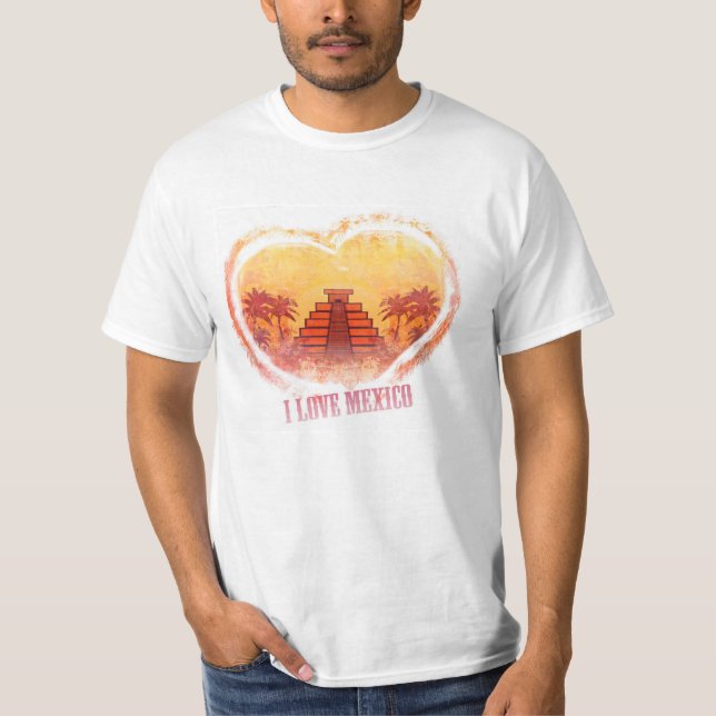 Eu amo o t-shirt de México (Frente)