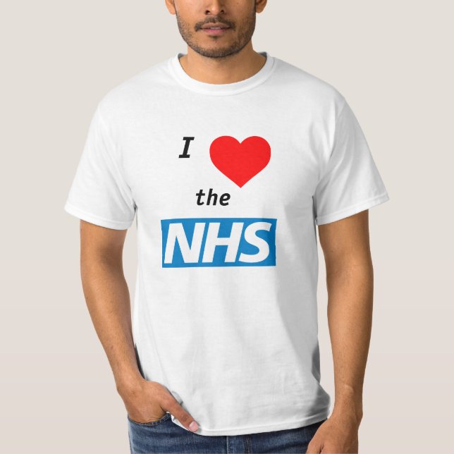 Eu amo o t-shirt de NHS (Frente)