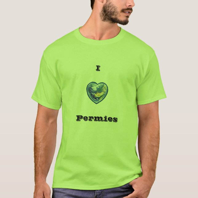 Eu amo o t-shirt de Permies (Frente)