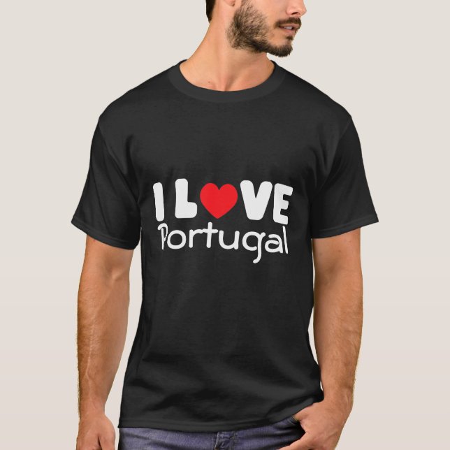 Eu amo o t-shirt de Portugal | (Frente)