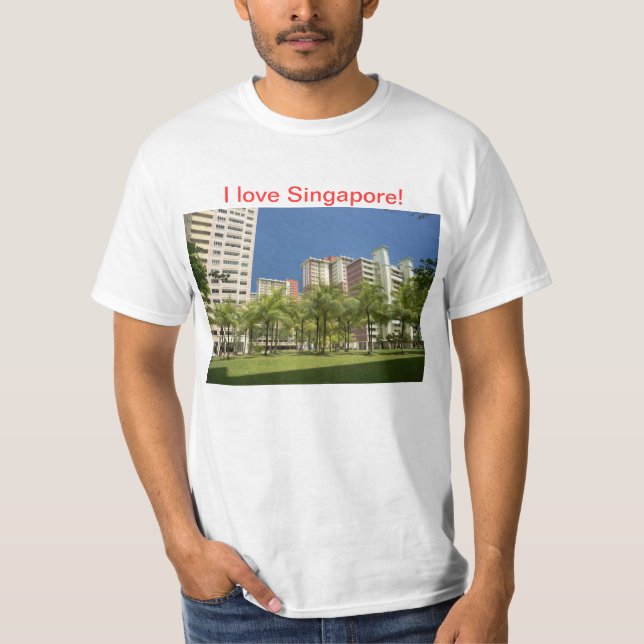 Eu amo o t-shirt de Singapore! (Frente)