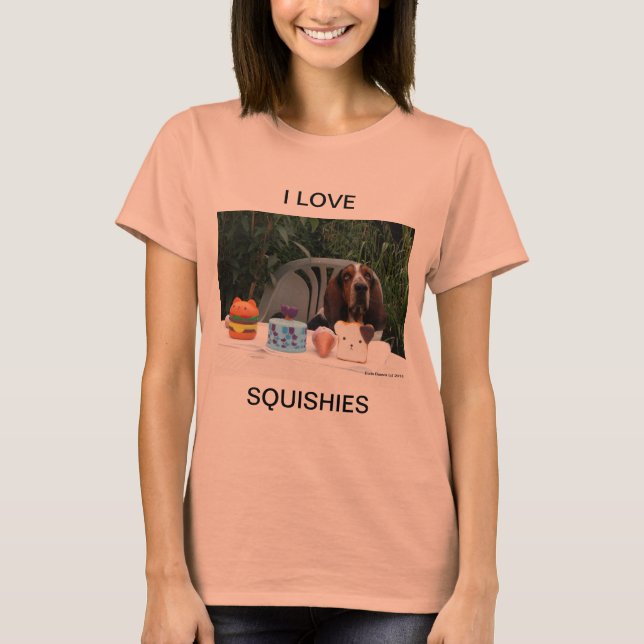 Eu amo o t-shirt de Squishies que caracteriza o (Frente)