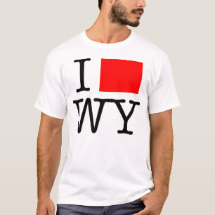 Eu amo o t-shirt de WY Wyoming