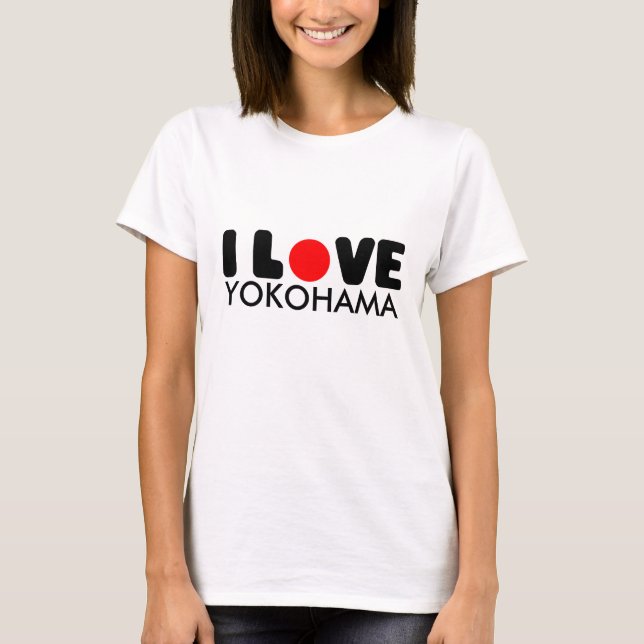 Eu amo o t-shirt de Yokohama | (Frente)