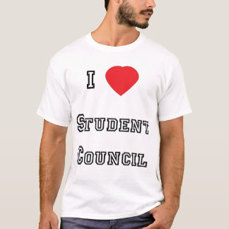 Eu amo o t-shirt do conselho estudantil
