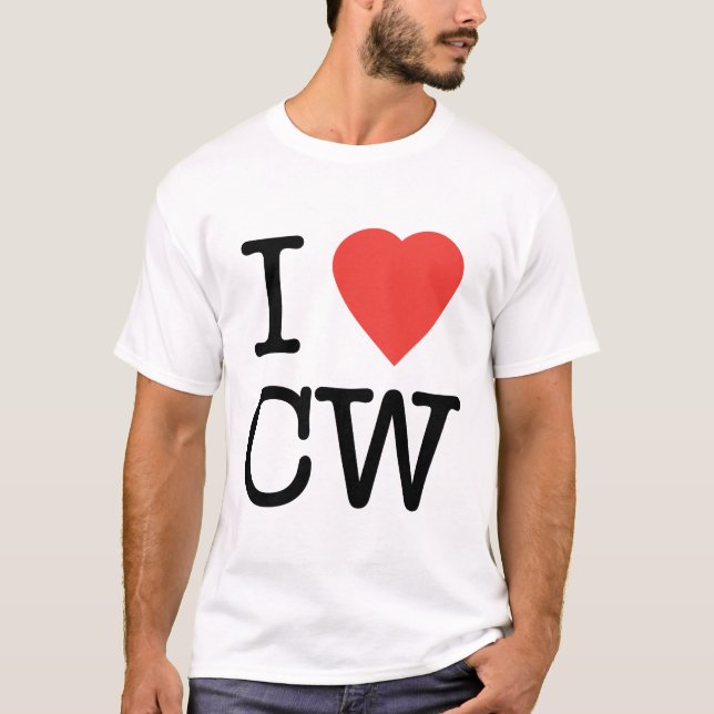 Eu amo o t-shirt do CW (Frente)