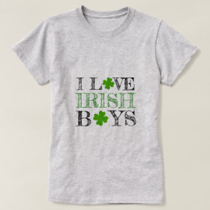 Eu amo o t-shirt do dia de St Patrick irlandês do