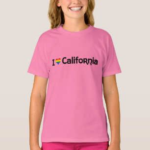 Eu amo o t-shirt do estado de LGBT Califórnia