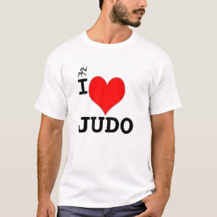 EU AMO o t-shirt do JUDO