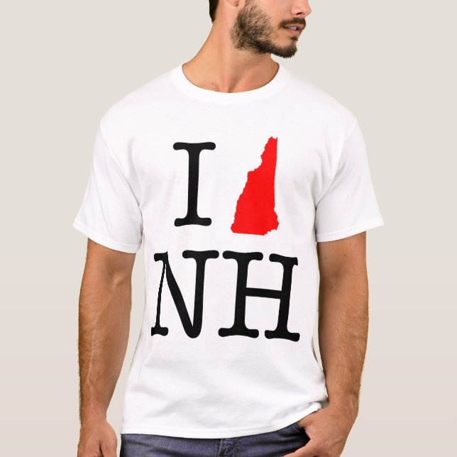Eu amo o t-shirt do NH New Hampshire (Frente)
