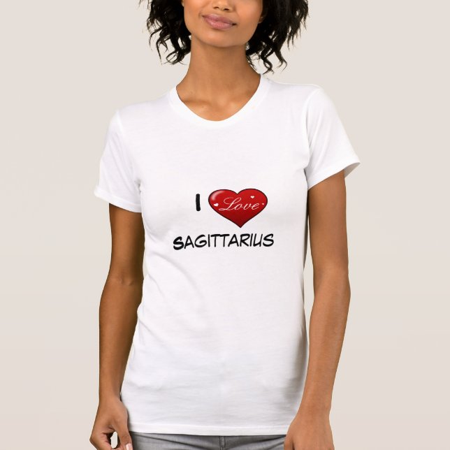 Eu amo o t-shirt do sagittarius (Frente)