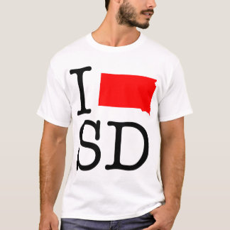Eu amo o t-shirt do SD South Dakota