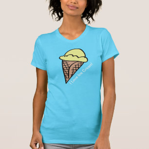 Eu amo o t-shirt do sorvete