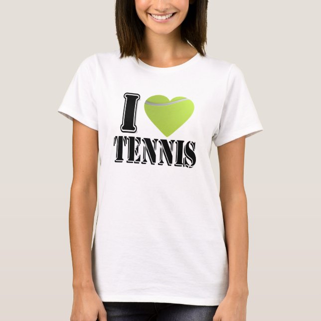 Eu amo o t-shirt do tênis (Frente)
