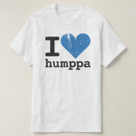 Eu amo o t-shirt do valor azul de Humppa