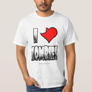Eu amo o t-shirt do zombi dos zombis