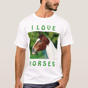 Eu amo o t-shirt dos cavalos