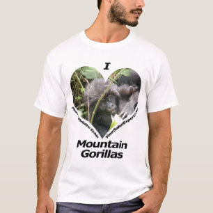 Eu amo o t-shirt dos gorila de montanha