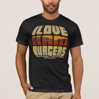 Eu amo o t-shirt dos Hamburger