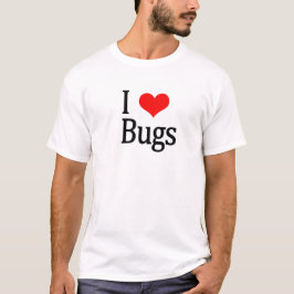 Eu amo o t-shirt dos insetos