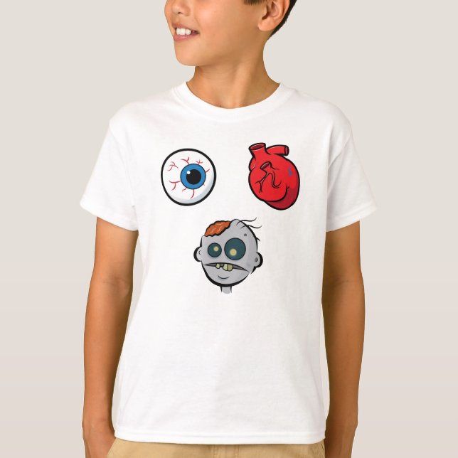 Eu amo o t-shirt dos miúdos dos zombis (Frente)