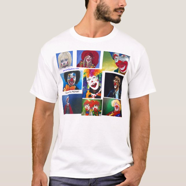 Eu amo o t-shirt dos palhaços (Frente)
