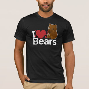 Eu amo o t-shirt dos ursos