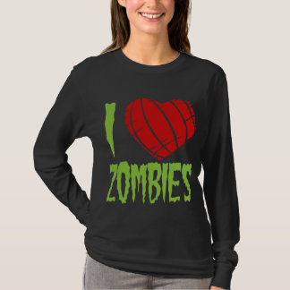 Eu amo o t-shirt dos zombis
