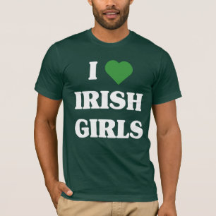 Eu amo o t-shirt irlandês das meninas
