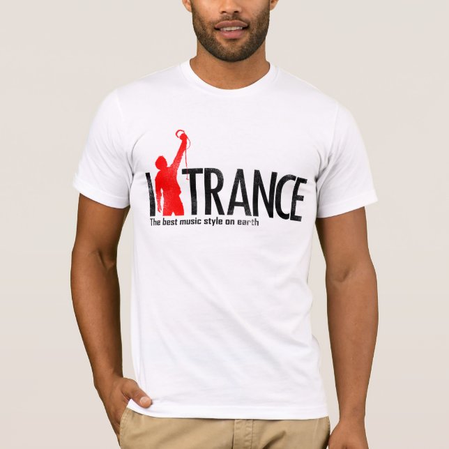 Eu amo o t-shirt Mucic do Trance (Frente)