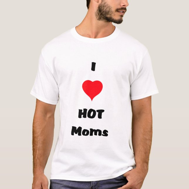 Eu amo o t-shirt QUENTE das MÃES (Frente)
