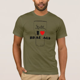 Eu amo o t-shirt real da cerveja inglesa