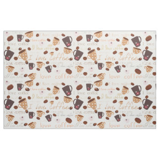 Eu amo o tecido do café