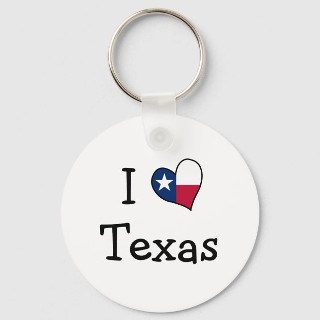 Eu amo o Texas Chaveiro (Frente)