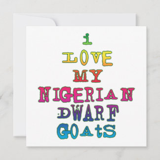 Eu Amo Os Meus Caprinos Níguos