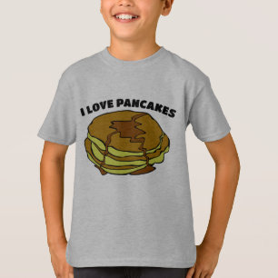EU AMO PANCAQUES Crianças T-Shirts