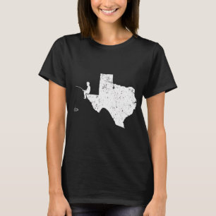 Eu Amo Pescar Pai TX Camiseta de Pesca de Bass
