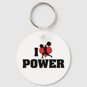 Eu Amo Pulseira Chaveiro