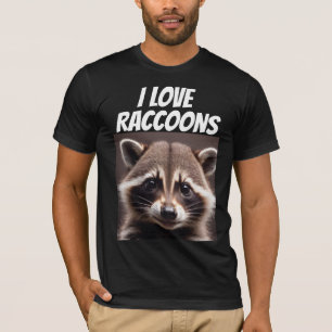 Eu amo Raccoons Raccoon Lover T-Shirts