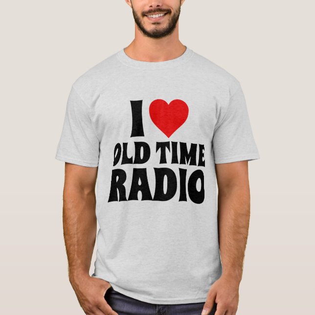 EU AMO RÁDIO T-SHIRTS ANTIGOS (Frente)