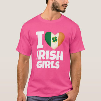 EU AMO RAPARIGAS IRLANDESAS - Camisetas Desenhadas