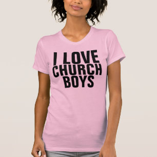 EU AMO RAPAZES DE IGREJA, T-Shirts