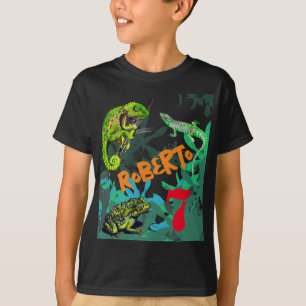 Eu amo répteis de aniversário! Camiseta